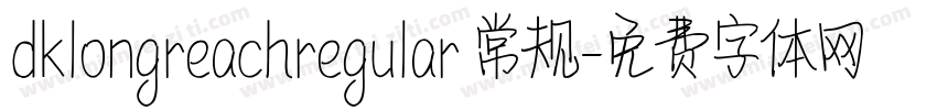 dklongreachregular 常规字体转换